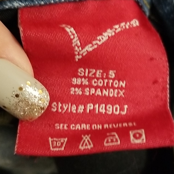 Vigoss Boot Cut Painted Jeans Sz 5 - Picture 8 of 13